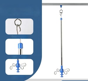 Riel de Techo Retráctil y Móvil de Acero Inoxidable para Infusión, Riel Deslizante para Hospital, Soporte de Infusión con Riel de Palanca - Product Image 4