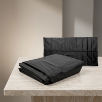 Sac de transport pour cercueil en PVC étanche, pour enterrement, transport funéraire ou hospitalier, avec 4 poignées, fermeture éclair centrale, noir (150x60cm)