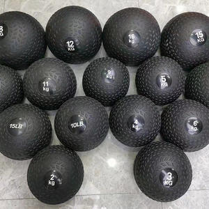 Ballon lesté pour exercices de gym, musculation, ballon de médecine, matériau PVC, 5 kg, écologique, noir, logo personnalisé disponible - Product Image 4