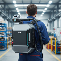 Machine de nettoyage au laser à impulsions de fibres ultra-rapide multifonctionnelle 120W pour le bois, le PVC, l'acier inoxydable, l'aluminium, écologique et portable