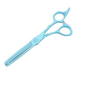 กรรไกรตัดผม Aw ขนาด 6 นิ้ว ทำจากเหล็กกล้าไร้สนิม 440C สีฟ้าอ่อน สำหรับคนถนัดขวา ใช้สำหรับงานเสริมสวย - Product Image 4