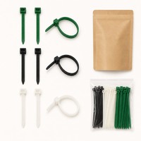 Attaches de câbles en nylon PA66 libérables de 250 mm pour treillis de jardin, irrigation goutte à goutte et fixation en serre