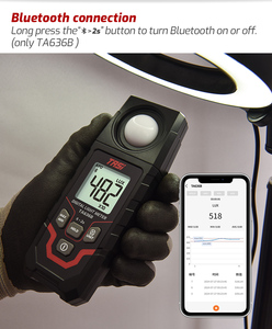 Tasi ta636a kỹ thuật số Lux Meter 0 ~ 200000lux ánh sáng Illuminance Meter Lux Meter kỹ thuật số Lux Meter tùy chỉnh ánh sáng Meter cảm biến - Product Image 5