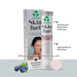 Julong OEM günlük kollajen efervesan tabletler kollajen l-glutatyon hyaluronik asit 20 efervesan Tablet ile - Product Image 3