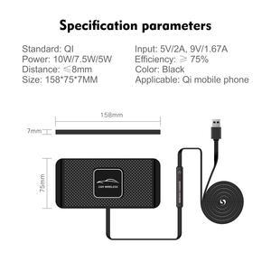 <span class=keywords><strong>Chargeur</strong></span> sans fil pour <span class=keywords><strong>voiture</strong></span>, prix de gros, 15 W, antidérapant, charge rapide, pour téléphone portable sans fil, pour Android, pour <span class=keywords><strong>iPhone</strong></span> 16 Pro - Product Image 6