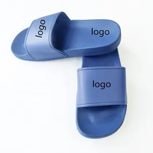 Benutzer definiertes Logo Anti Skip Slide Pool Hausschuhe Beach Slipper Indoor Schuhe Slide Sandale Herren Hausschuhe