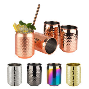 400Mlระเหิดค็อกเทลโซดาชุด<span class=keywords><strong>Spencer</strong></span> Hammeredแก้วเบียร์ดื่มถ้วยไวน์ทองแดงTumblerบาร์เรลทองแดงMule Mugชุด - Product Image 4