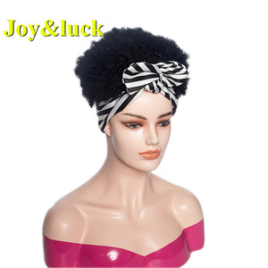 Perruque en <span class=keywords><strong>cheveux</strong></span> synthétiques <span class=keywords><strong>pour</strong></span> femmes noires, vente en gros, bandeau <span class=keywords><strong>Afro</strong></span> court, crépu et bouclé - Product Image 1