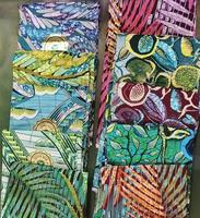 Kain Batik Ankara Afrika Mewah 6 Yard, Bahan Organik, Berkualitas Tinggi, Super Glitter, dengan Pola Bunga