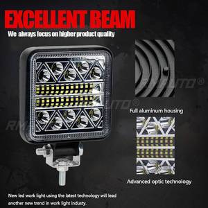2 Piezas Barra de Luz LED de Trabajo de 12V 102W, Barra de Luz LED 3030 de 4 Pulgadas para Camión, Tractor, SUV, 4x4, Faros Delanteros LED para Coche, Barra de Iluminación de Trabajo - Product Image 2