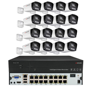 Có dây <span class=keywords><strong>16CH</strong></span> trong nhà và ngoài trời 16 kênh CCTV với <span class=keywords><strong>NVR</strong></span> Kit giám sát an ninh ip Hệ thống camera 2K 4MP - Product Image 1