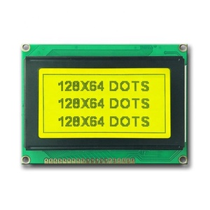 China Fuente de la fábrica 12864 cob lcd de matriz lcd stn pantalla gráfica lcm 128x64 cog verde mono pantalla - Product Image 4