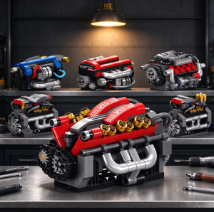 Kit di Costruzione Motore V12 V8 W16 all'Ingrosso, Modello Meccanico Fai-da-Te, Giocattolo STEM per Collezionisti - Product Image 5