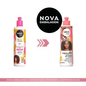 Linea salone-SOS Cachos Mel E Oleo de Argan-Cachos 300Ml Ativator (10.1FlOz - Product Image 4