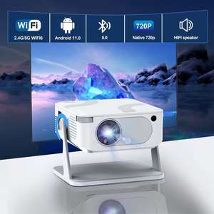 โปรเจคเตอร์ HA109 ขายดีที่สุด ข้ามพรมแดน แพลตฟอร์มคลาวด์สำหรับบ้าน HD พกพาสะดวก ใช้ในสำนักงานได้ รองรับ WiFi มินิโฮมเธียเตอร์ สำหรับเด็ก - Product Image 1