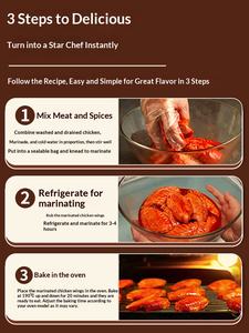 Marinada Great New Orleans 70g, Marinada para Barbacoa Casera, Alitas de <span class=keywords><strong>Pollo</strong></span>, Pierna de <span class=keywords><strong>Pollo</strong></span>, Condimento para Asar Carne, Bolsa Original - Product Image 5