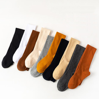 Couleur unie respirant genou haute élastique sport filles chaussettes femmes bas en vente