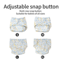 Couche bébé réutilisable en microfibre Style imprimé lavable taille unique doux et absorbant