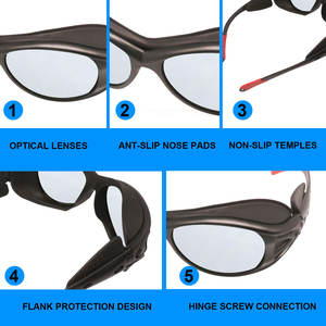 แว่นตาป้องกันการกระแทกป้องกันการเกิดฝ้าแว่นตานิรภัยสำหรับใช้งานป้องกันดวงตาดีไซน์ใหม่2024 - Product Image 4