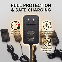 Adaptateur secteur 12V 1A certifié CE FCC, chargeur mural universel AC DC pour caméra CCTV, bande LED, routeur WiFi
