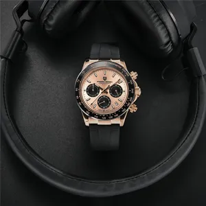 นาฬิกาข้อมือควอตซ์สปอร์ตสำหรับผู้ชาย PAGANI DESIGN รุ่นใหม่ ปี 2025 แบรนด์หรู กระจกแซฟไฟร์ กันน้ำ 100 เมตร โครโนกราฟ Reloj Hombre - Product Image 1