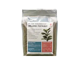 Inodore Non tossico ad alta crescita Black Soldier Fly fertilizzante organico (Frass) per un sano approccio dei mezzi agricoli