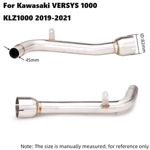 Tuyau de raccordement intermédiaire du silencieux d'échappement pour <span class=keywords><strong>Kawasaki</strong></span> Versys <span class=keywords><strong>1000</strong></span> <span class=keywords><strong>SE</strong></span> KLZ1000 Versys1000 2019 2020 2021 - Product Image 5