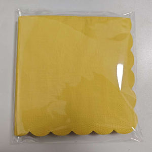 Serviettes en <span class=keywords><strong>papier</strong></span> jetables en gros, couleur unie, dentelle - Product Image 2