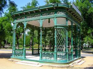Gazebo <span class=keywords><strong>en</strong></span> <span class=keywords><strong>fer</strong></span> forgé durable Pergola <span class=keywords><strong>en</strong></span> métal Serre de pavillon de jardin extérieur Serre victorienne - Product Image 5
