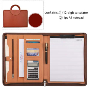 Đa Chức Năng Tùy Chỉnh Logo A4 Máy Tính Xách Tay Cặp Tài Liệu Văn Phòng Phẩm KHÁCH SẠN Văn Phòng File Organizer Pu Da Tập Tin Thư Mục - Product Image 2