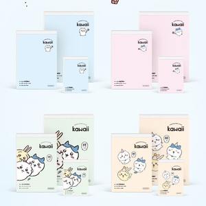 Carnet à feuilles mobiles Kawaii BurgerCat Design Series B5/A5 avec couverture en caoutchouc, motif de chat de dessin animé, carnet de scrapbooking, livre de dessin A7 de poche - Product Image 2