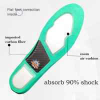 Basket-ball professionnel semelles intérieures en Fiber de carbone sport Zoom coussin d'air Sneaker Inserts Anti-Torsion formation repose-pieds