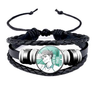 เครื่องประดับอนิเมะขายส่ง วอลเลย์บอล จูเนียร์ ไฮค์ แฟชั่น กำไลข้อมือ ยูวี เจเวลรี่ กำไลหนังถัก - Product Image 5