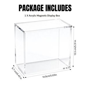 Vitrina de Acrílico Ecológica Estilo Art <span class=keywords><strong>Deco</strong></span> con Tapa Magnética y Diseño Apilable para Caja de Sobres Japonesa PKMN - Fácil Montaje - Product Image 2