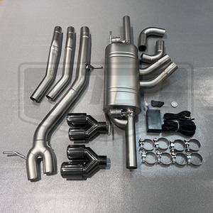 Échappement sport pour <span class=keywords><strong>AUDI</strong></span> Q7 Q8 3.0T pour Porsche Cayenne <span class=keywords><strong>E3</strong></span> 9Y0, échappement double tube en acier inoxydable, échappement performant Catback - Product Image 3