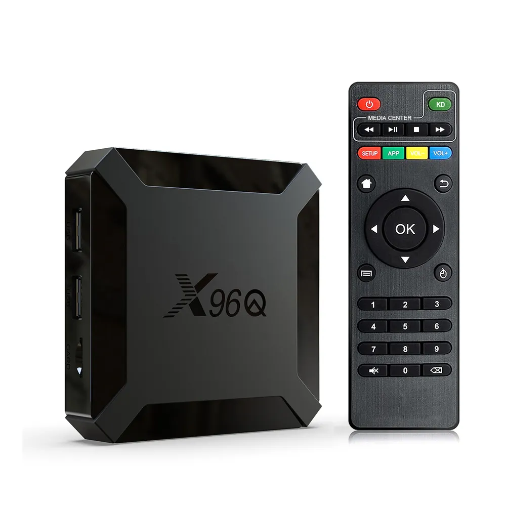 Cheapest Android 10.0 Set top box X96Q IP TV 1G 8G 4K UHD X96 Android TV Box