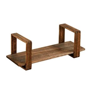 Paulownia Wood Bookend Solid Wood <b>Desk</b> Organizer <b>Retro</b> Color Book Support Storage Rack For Office Home Use - Product Image 2