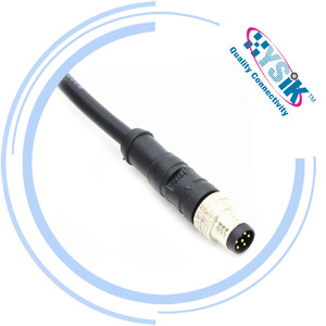 高性能M8 6ピン オス・メス Aコード シールドコネクタケーブル（エンコーダ用） - Product Image 3