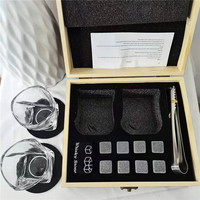 Coffret cadeau de whisky avec pierres à whisky, boîte en bois, accessoires pour le vin, bar, coffret à whisky, coffret à vin de haute qualité