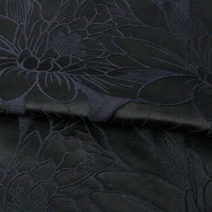 KEER JDM1084M fabricant de fleurs délicates design brocart coton polyester tissu jacquard noir - Product Image 5
