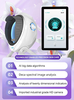 Mesin Analisis Kulit & Kulit Kepala Profesional AI 2 in 1, Peralatan Diagnosa Kesehatan Kulit Wajah & Kulit Kepala yang Mendalam