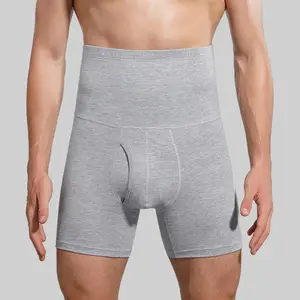 Hot selling 2023 Mens Boxer Shorts High Waist Shaper Control Panties Compression Underwear Plus Size Men's Shorts Gym