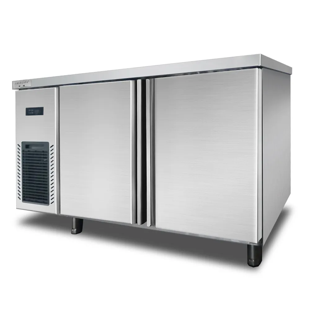 Banco de trabajo tipo barra personalizada, refrigerador refrigerado por aire, equipo de nevera debajo del mostrador, Enfriador de banco de trabajo, debajo de la barra