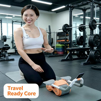 Rodillo Abdominal para Ejercicio en Casa, Nuevo Estilo, con Rebote Automático, para Hombres y Mujeres Adultos, Entrenamiento Abdominal