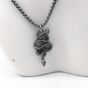 Collar con Colgante de Serpiente de Acero Inoxidable Unisex yunique, Diseño Animal, Estilo Punk, Joyería, Cadena de Metal 316L, Accesorio de Moda - Product Image 4
