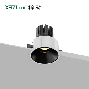 XRZLux Recessed छत के नीचे 8W 10W 15W विरोधी चकाचौंध Downlights एल्यूमीनियम एम्बेडेड घुड़सवार छत इनडोर Spotlights प्रकाश