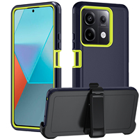 Vente en gros - Étui de téléphone portable hybride 3 en 1 en TPU et PC, design blindé, antichoc, pour Redmi Note 13 Pro 5G