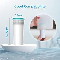 Cartouche de filtre à eau Bluetech F008 de remplacement, charbon actif, résine échangeuse d'ions, membrane UF pour usage domestique, certifiée NSF