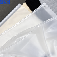 Sac d'emballage plastique transparent givré auto-scellant pour vêtements, sweats et vestes
