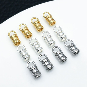 ตัวล็อกสร้อยคอแบบสากลชุบทองแดง ชุบทอง ชุบเงิน สำหรับทำจี้ DIY อุปกรณ์ตกแต่งเครื่องประดับ ขนาดกลาง - Product Image 1